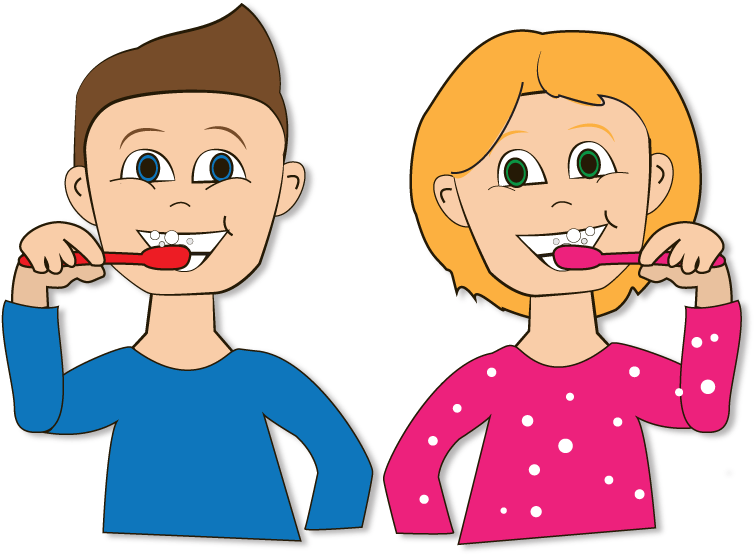 Congratulations! The PNG Image Has Been Downloaded (Child Brushing