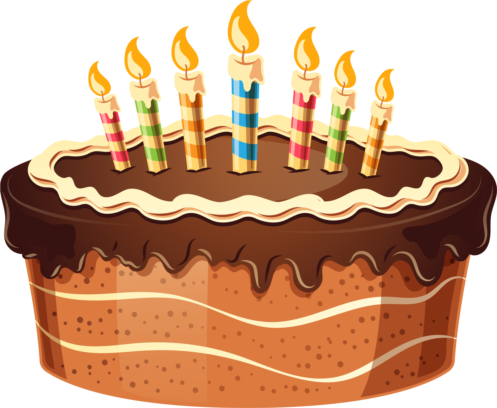 Congratulations! The PNG Image Has Been Downloaded (Birthday Cake With