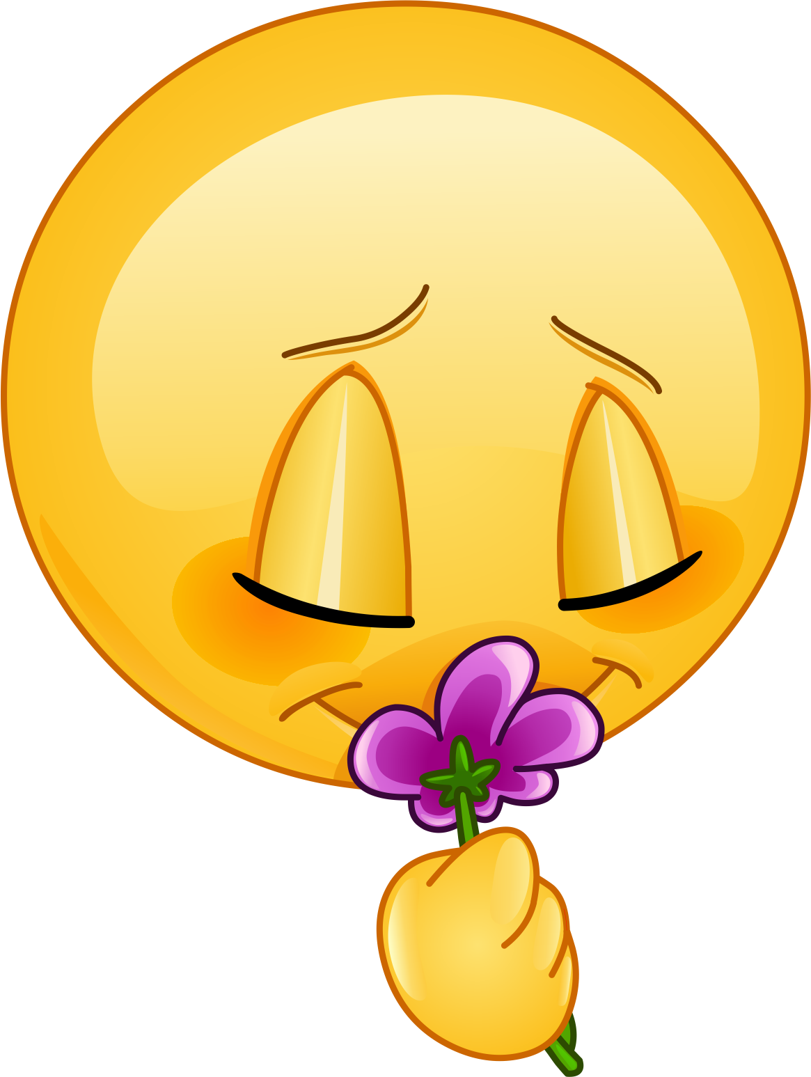 Congratulations! The PNG Image Has Been Downloaded (Flower Smelling