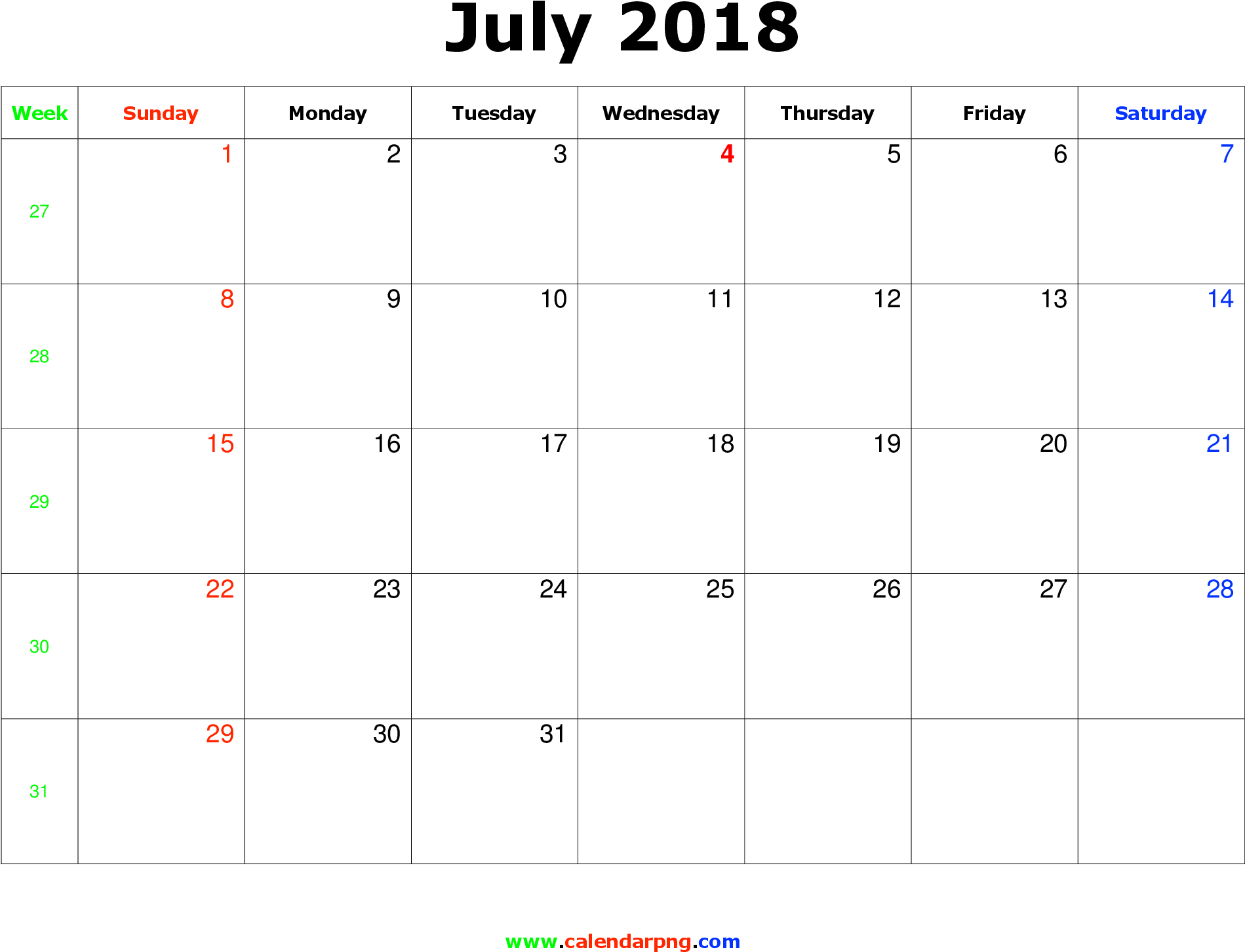 Congratulations! The PNG Image Has Been Downloaded (April 2018 Calendar