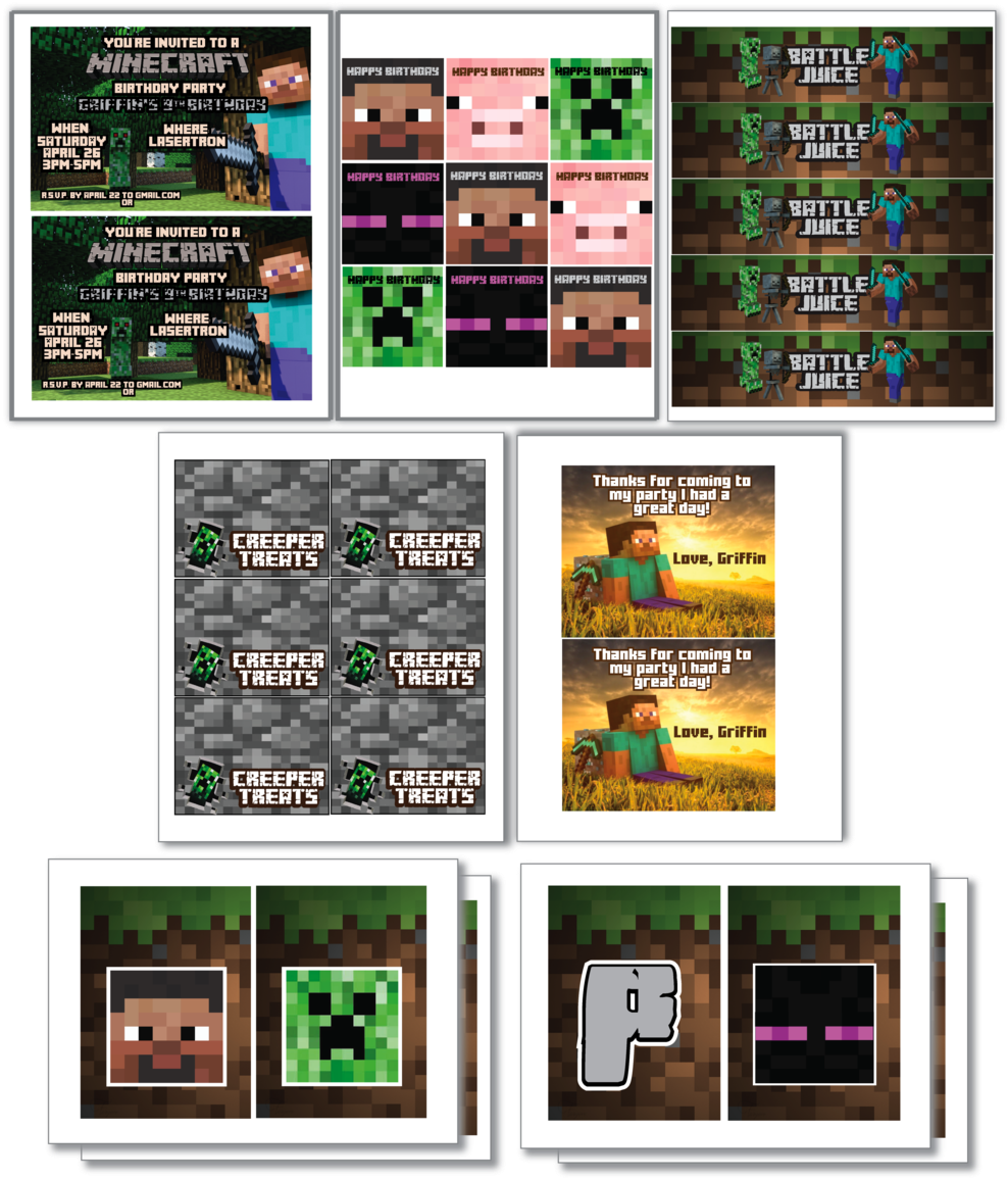 Minecraft Congrats Congratulations! The PNG Image Has Been Downloaded (Minecraft Party ...