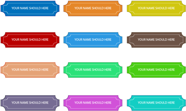 Congratulations! The PNG Image Has Been Downloaded (Name Plate Vector ...