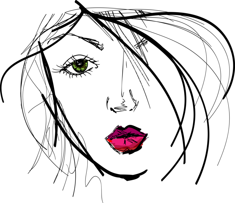 Congratulations! The PNG Image Has Been Downloaded (Woman Face Sketch Png Clipart , Png Download