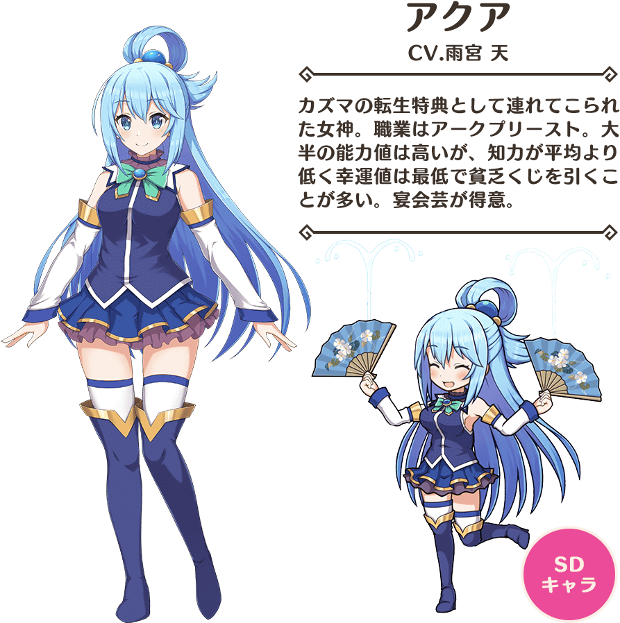 Congratulations The Png Image Has Been Downloaded Konosuba Aqua Sd