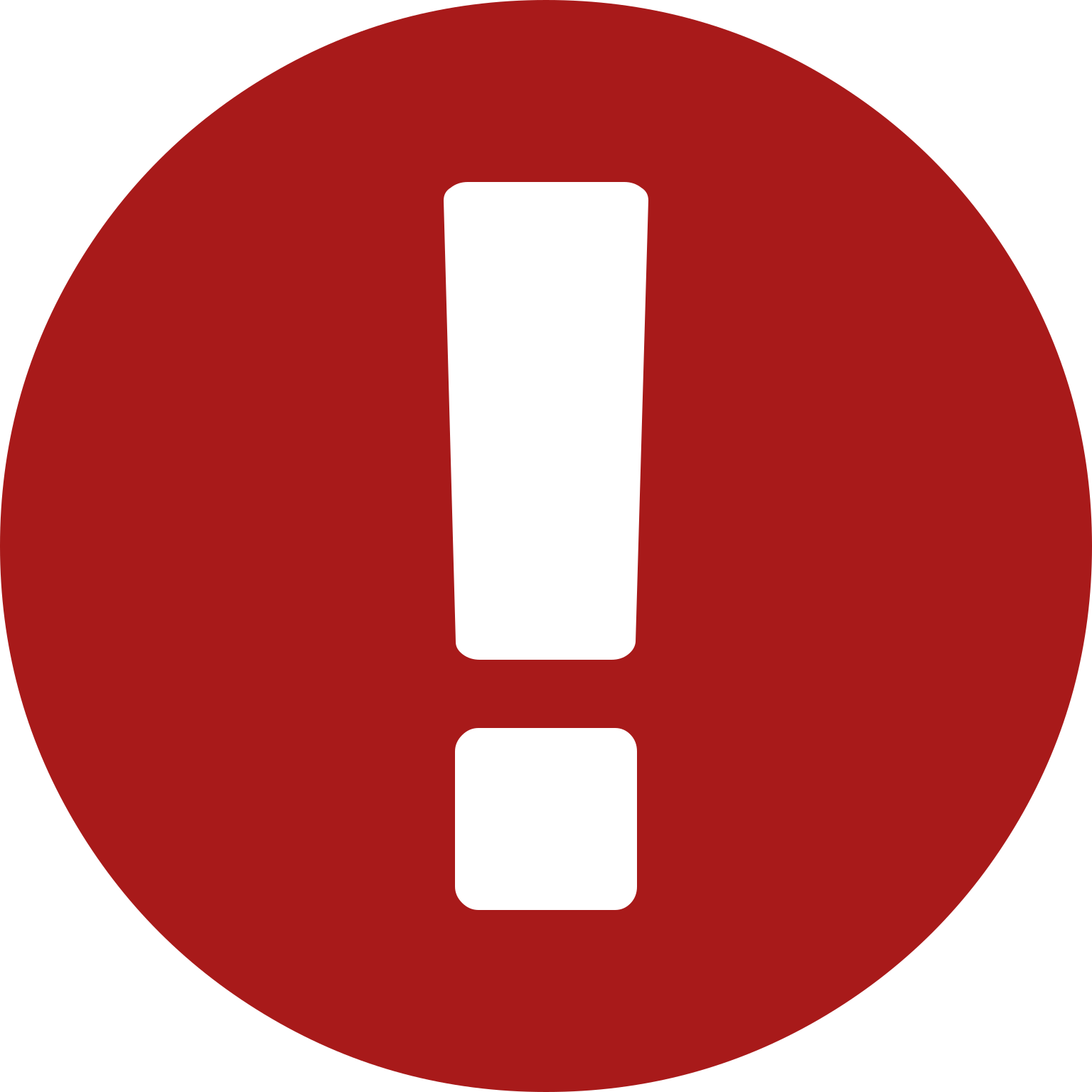 Congratulations! The PNG Image Has Been Downloaded (Exclamation In Red