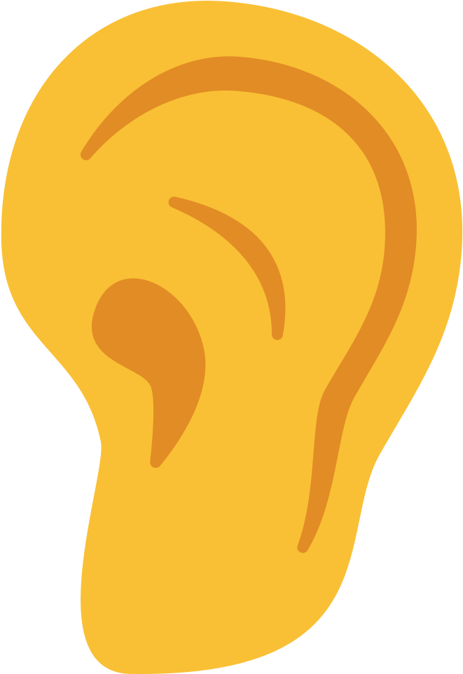 Congratulations! The PNG Image Has Been Downloaded (File Emoji U1f442