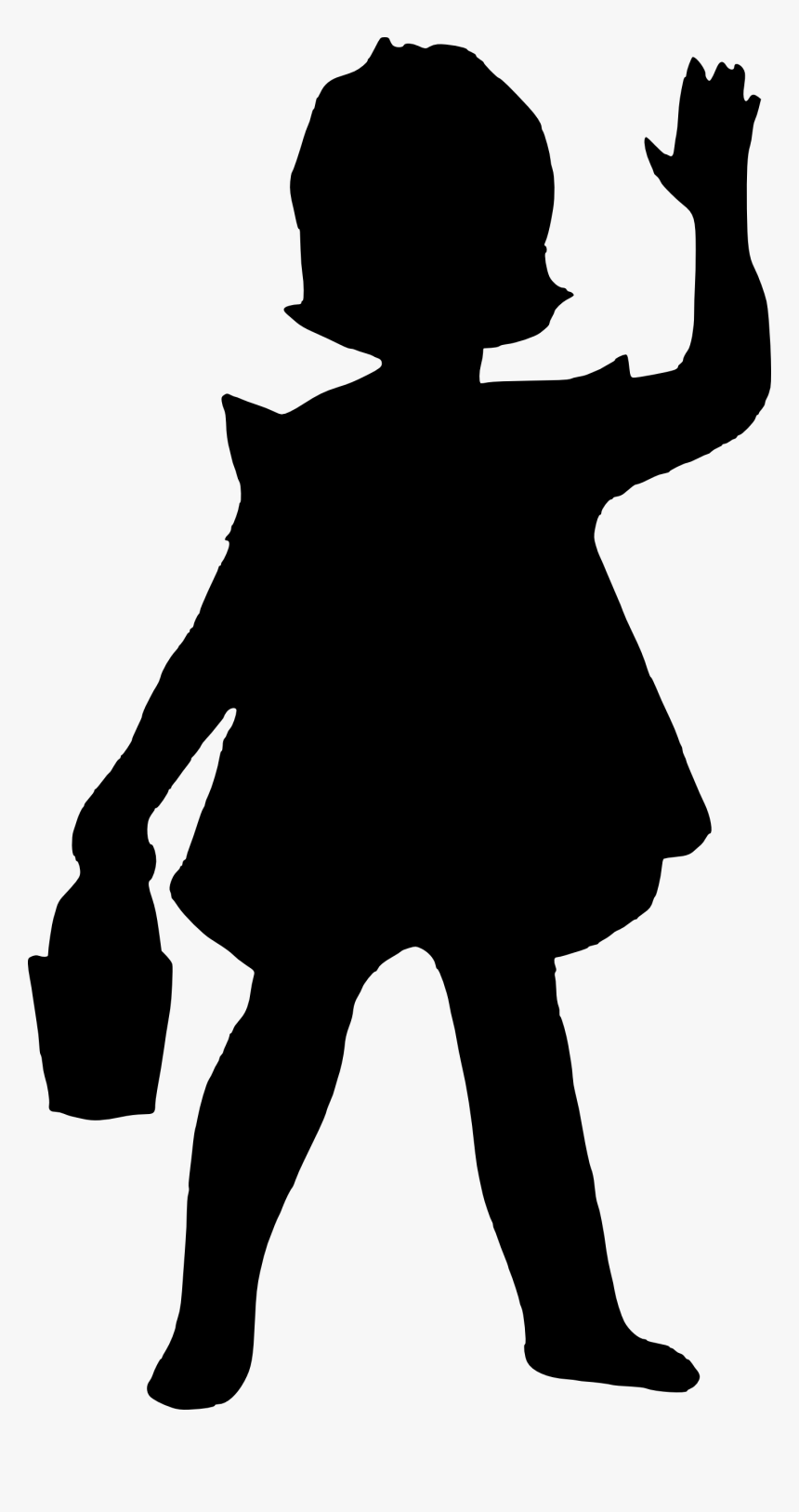 Girl Silhouette Png - Silhouette, Transparent Png