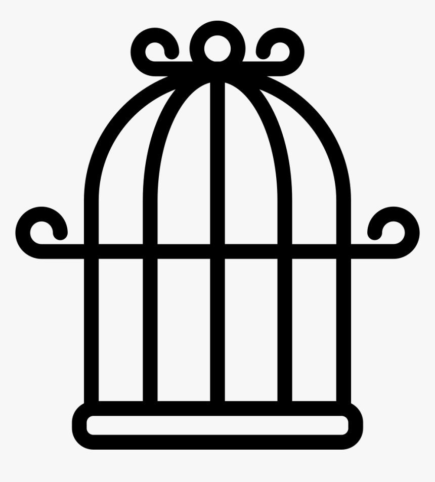 Cage Bird Png Image - Bird Cage Clipart Transparent, Png Download