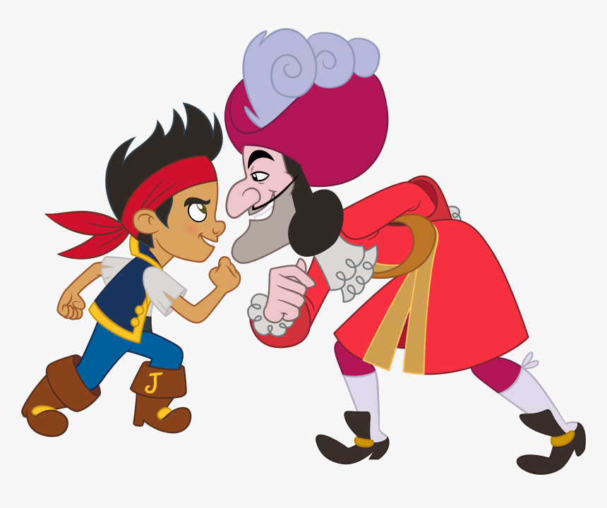Captain Hook Smee Peter Pan Piracy Neverland - Capitan Garfio De Jake Y Los Piratas, HD Png Download