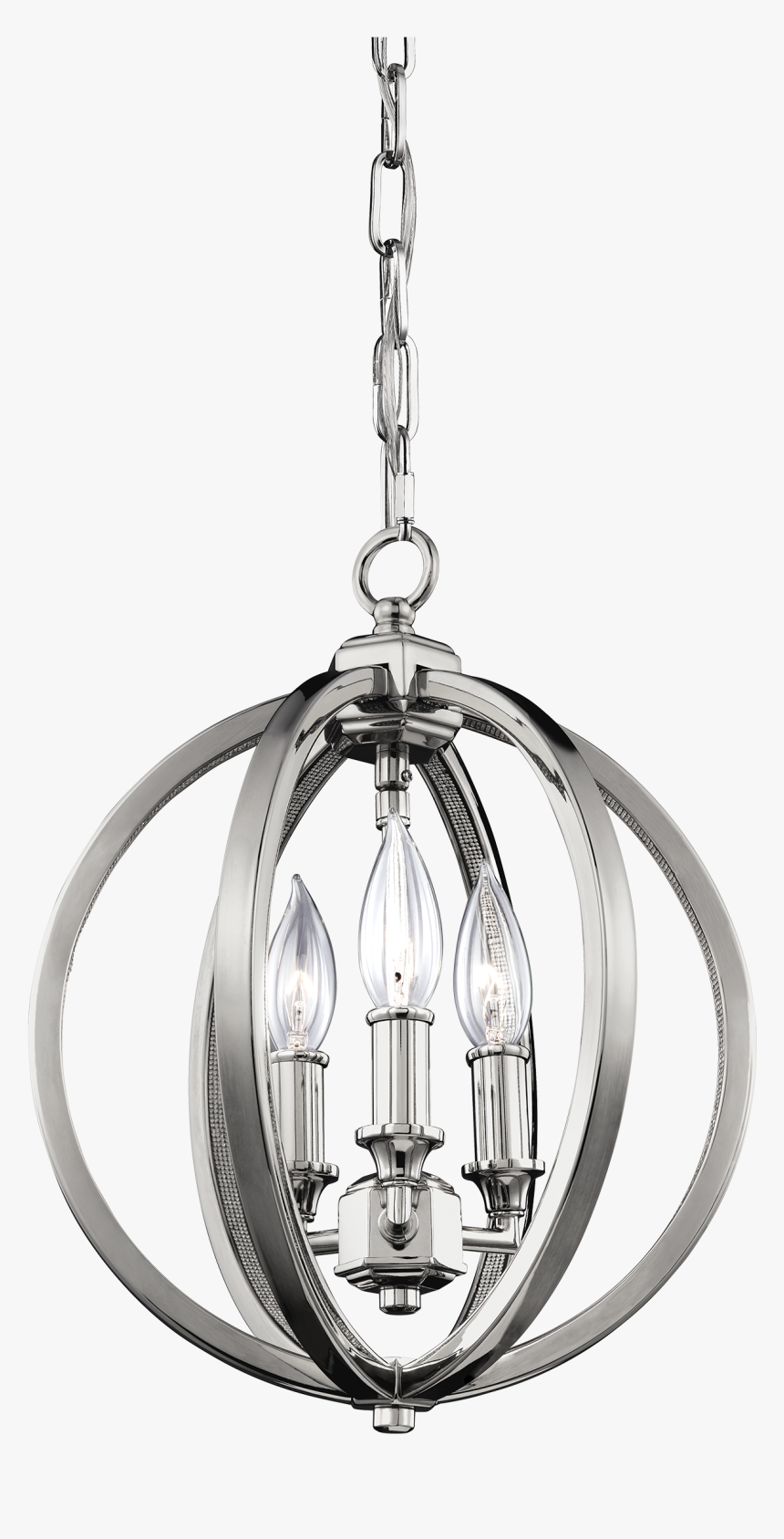 Corrine Pendant - Metalowa Kula Lampa, HD Png Download