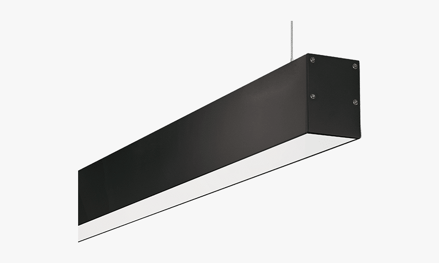 Office 4 Feet Linear Light In Black - Black Linear Pendant Light, HD Png Download
