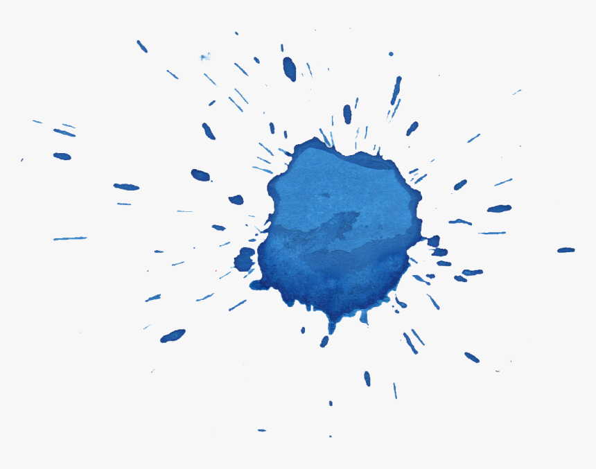 Blue Watercolor Splash Png, Transparent Png