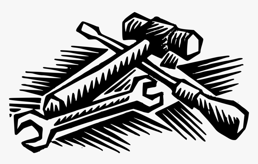 Visual Arts,art,fictional Character - Tools Black And White, HD Png Download
