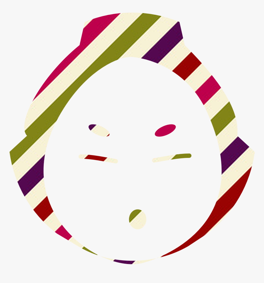 Made This Candy-patterned Sumo Wrestler Clipart , Png - Jersey Cow Outline, Transparent Png