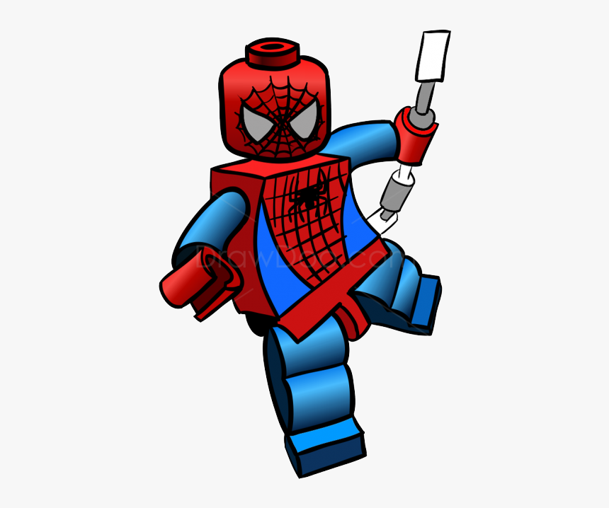 Lego Spiderman Clipart Image - Lego Man Png Spiderman, Transparent Png