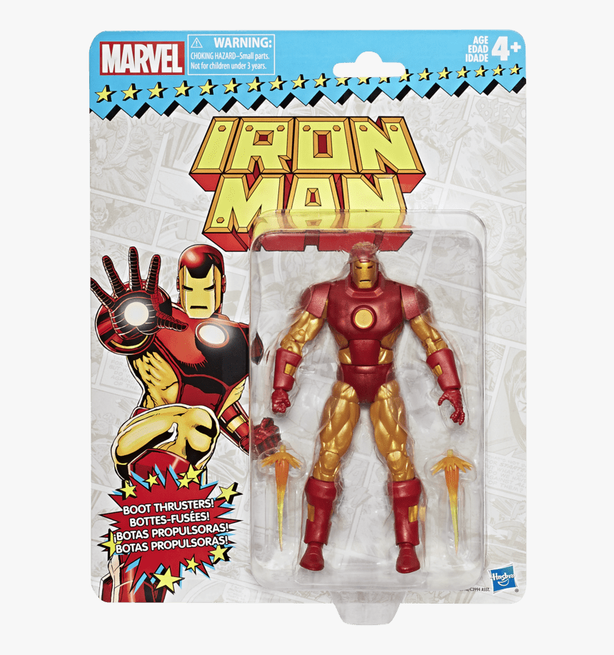Vintage Series - Marvel Legends Vintage Iron Man, HD Png Download