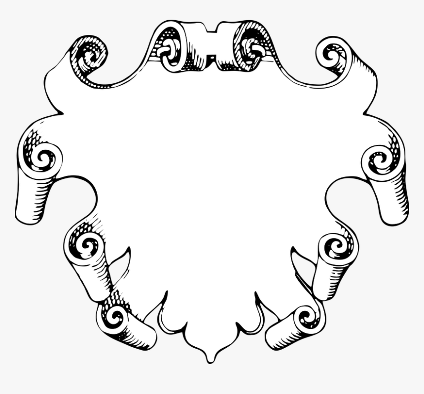 Scroll, Title, Vintage, Banner, Decorative - Png Banner Vintage, Transparent Png