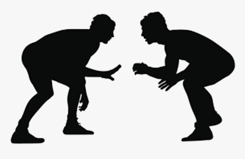 Wrestling Silhouette Transparent Image - Imagenes De Anclas Animados, HD Png Download