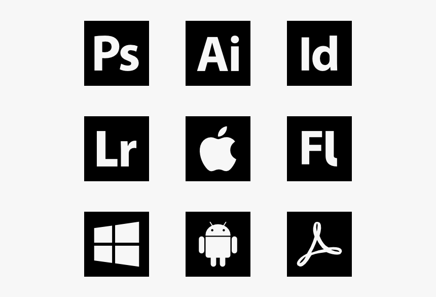 Solid Logo Collection - Social Icons Png Square, Transparent Png