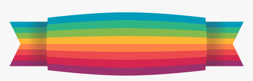 Ribbon Colorful Rainbow Free Picture - Rainbow Ribbon Png, Transparent Png