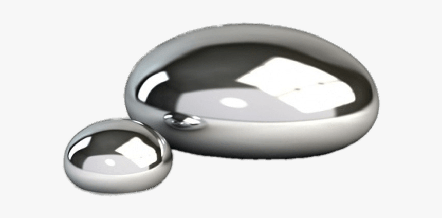 Large And Small Mercury Drops Clip Arts - Lead In Liquid Form, HD Png Download