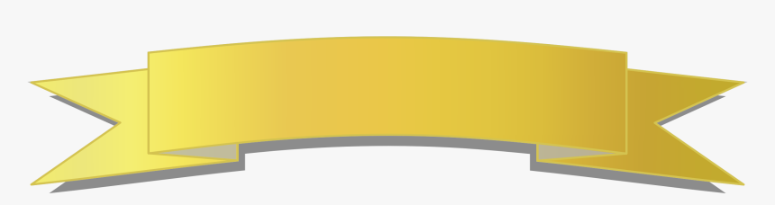Banner Transparent Png Pictures - Ribbon Banner Clipart Gold, Png Download