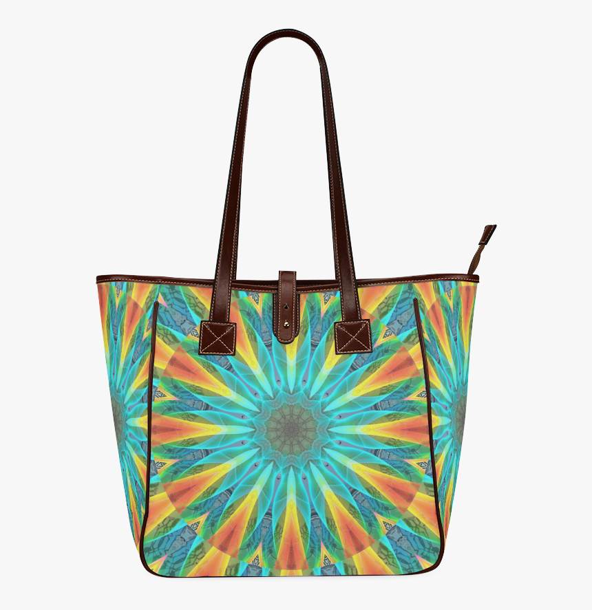 Aqua Gold Joy To The World Flowers, Zen Rainbow - Tote Bag, HD Png Download