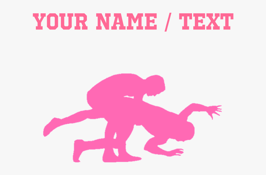 Pink Wrestling Silhouette Maternity T-shi - Eagle Globe Anchor Png, Transparent Png