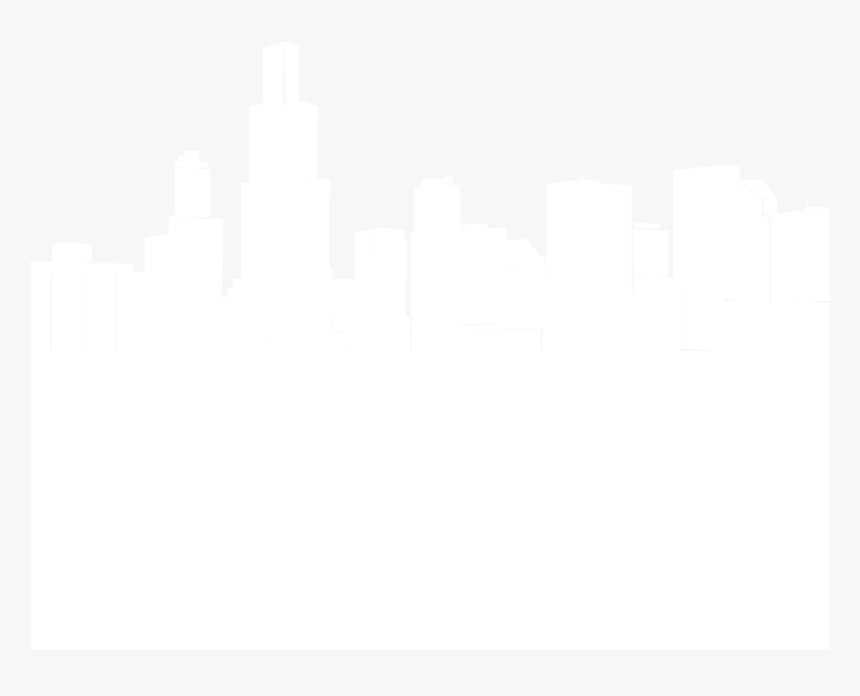Silhouette White Crop Country - Chicago Skyline Silhouette White Png, Transparent Png