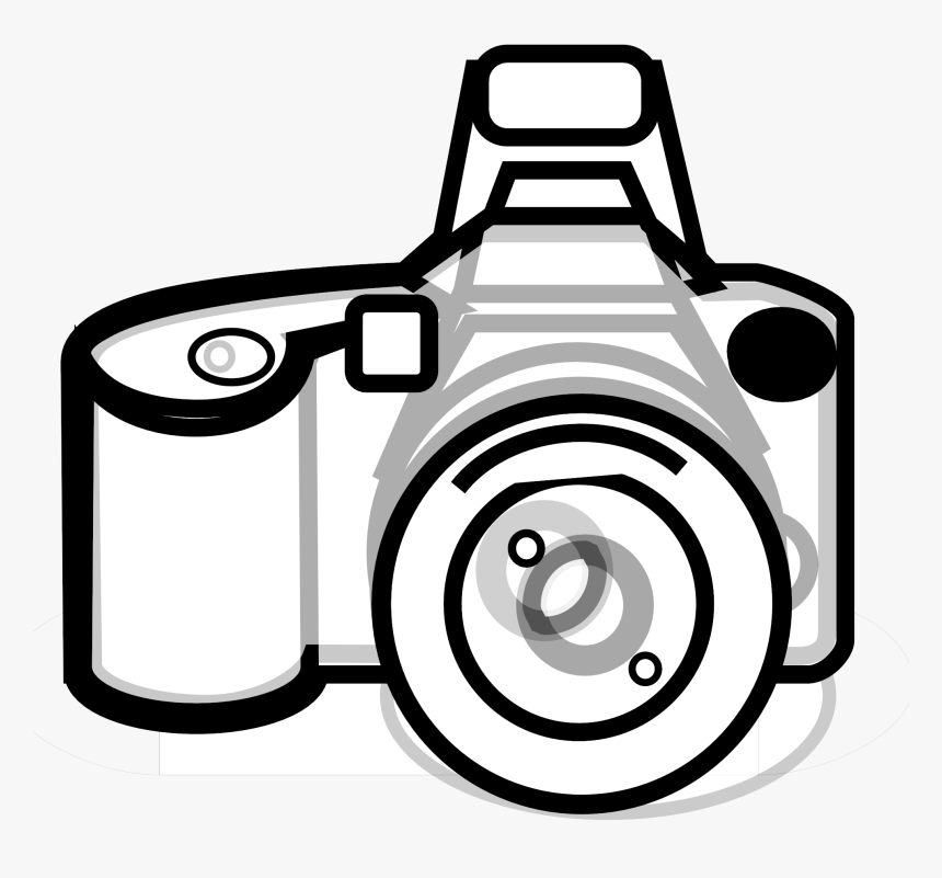Camera Cliparts For Free Clipart Camer And Use In Transparent - Camera Photo Black And White Tattoo, HD Png Download