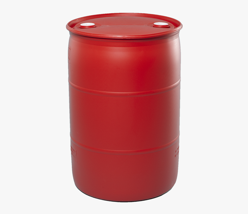 55 Gallon Red Tight Head Plastic Drum - Plastic, HD Png Download