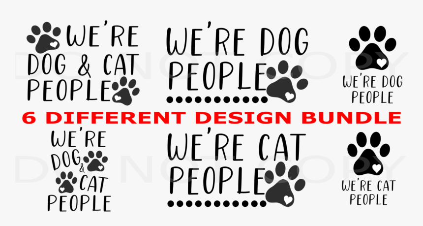 We Re Dog And Cat People Clipart Png - Dog Licks, Transparent Png