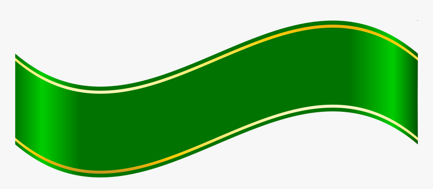 Green Banner Png Clipart - Faixa Png Banner Verde, Transparent Png