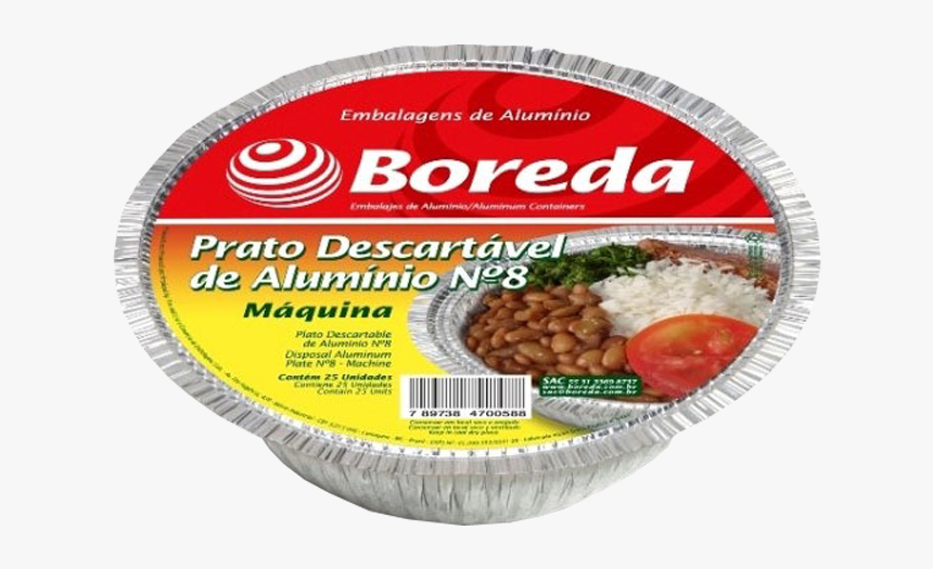 Mineira Embalagens Marmitex N8 Fechamento Maquina Boreda - Marmitex Boreda N 8, HD Png Download
