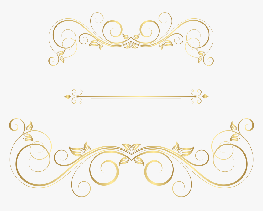 Decorative Line Gold Clipart Png, Transparent Png