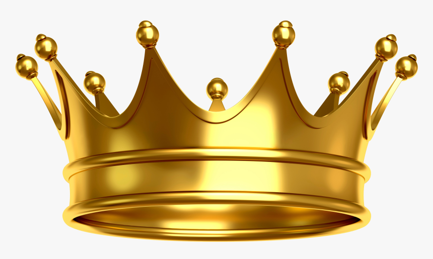 Gold Transparent Background Crown, HD Png Download