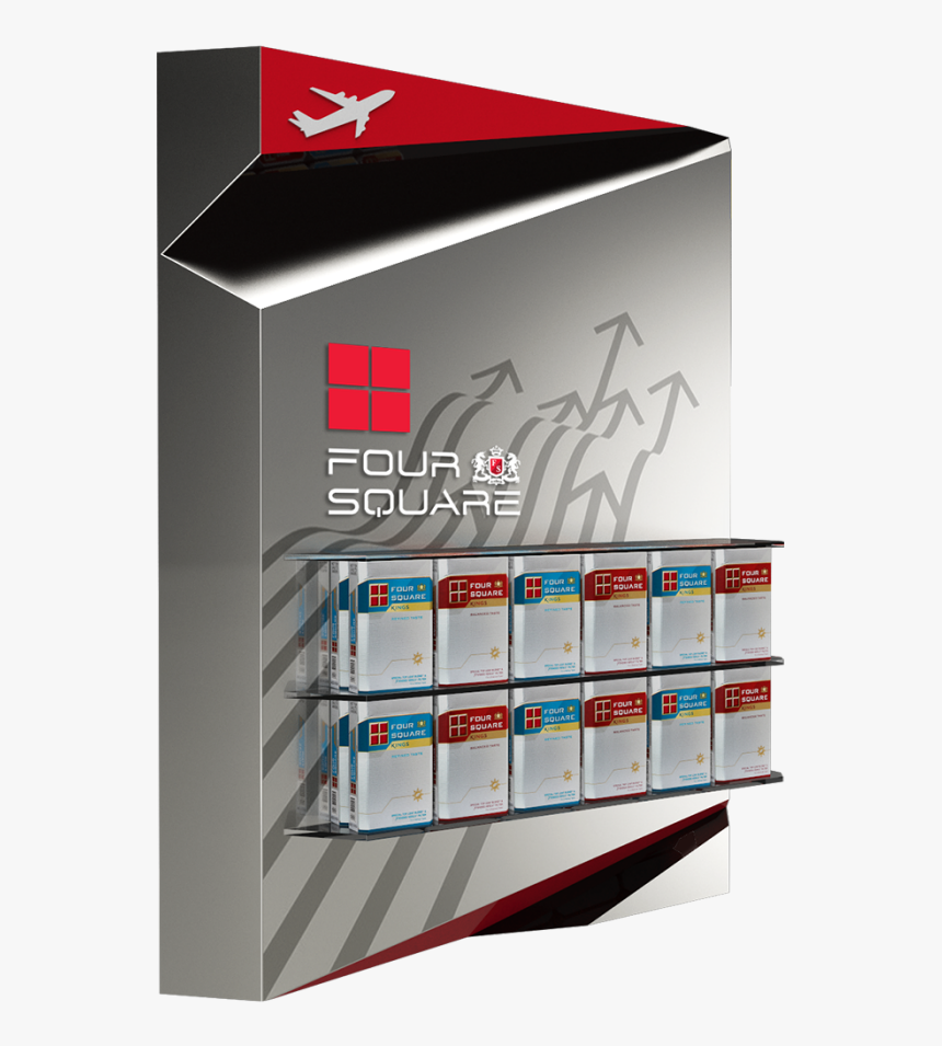 Four Square Cigarette Product Display Unit 01 By Rahul - Four Square Cigarettes Pack, HD Png Download