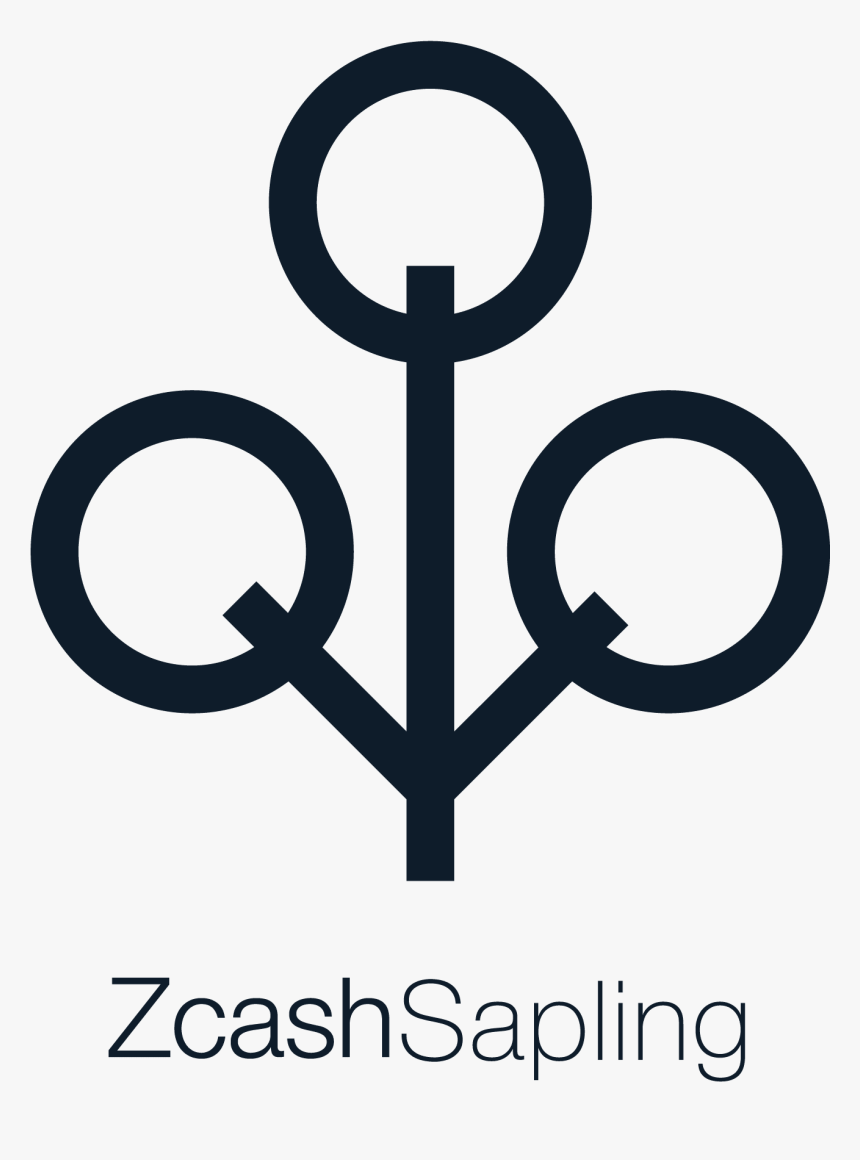 Black Zcash Sapling Vertical Logo - Circle, HD Png Download