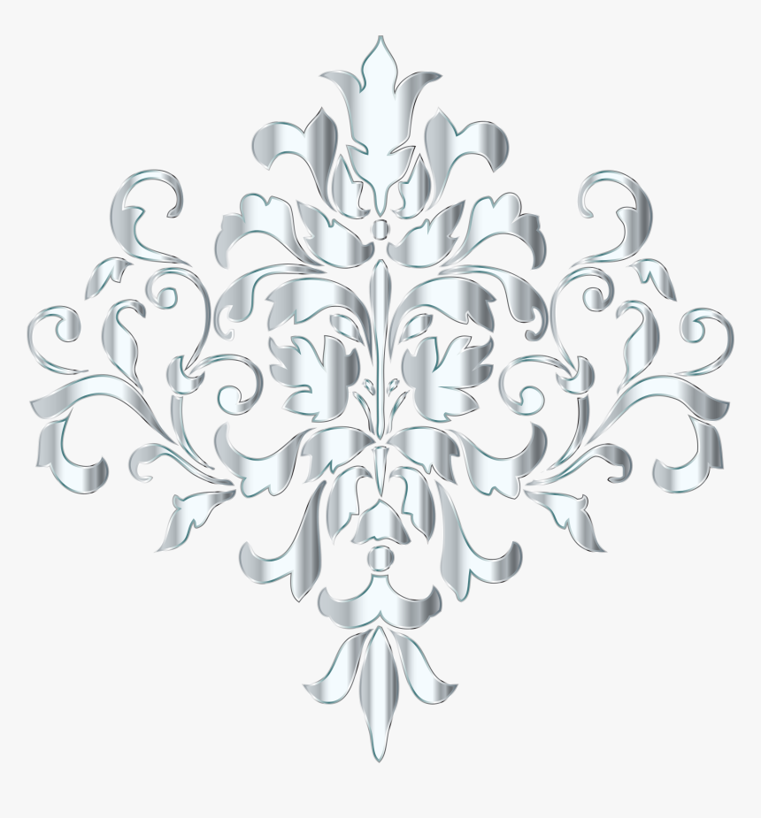 Gold Floral Design Png, Transparent Png