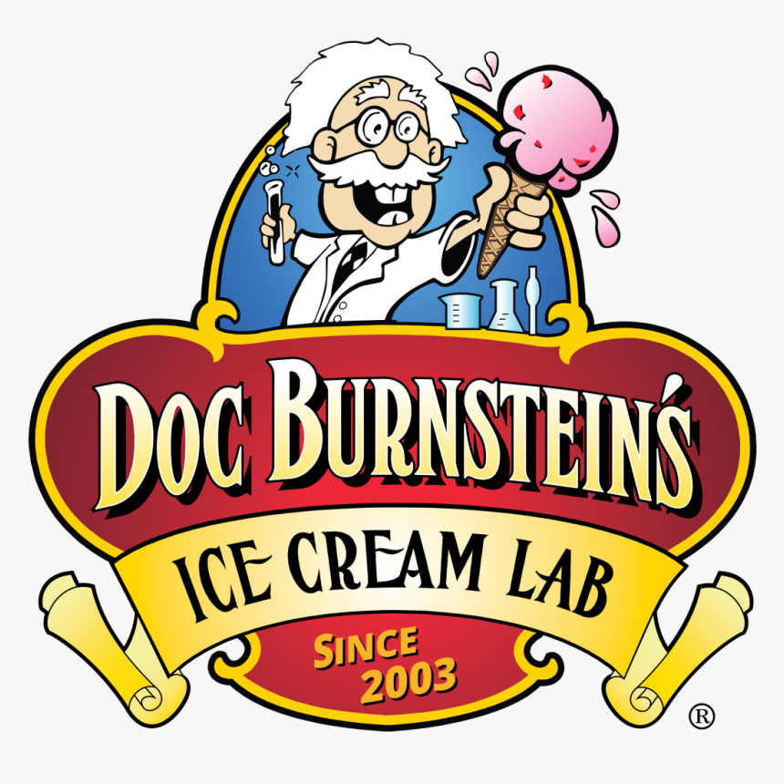 Doc Burnstein S Logo - Doc Burnsteins Ice Cream Lab, HD Png Download
