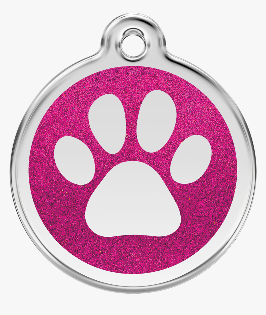 Transparent Dog Footprint Png - Cartoon 3d Dog Collar With Tag, Png Download
