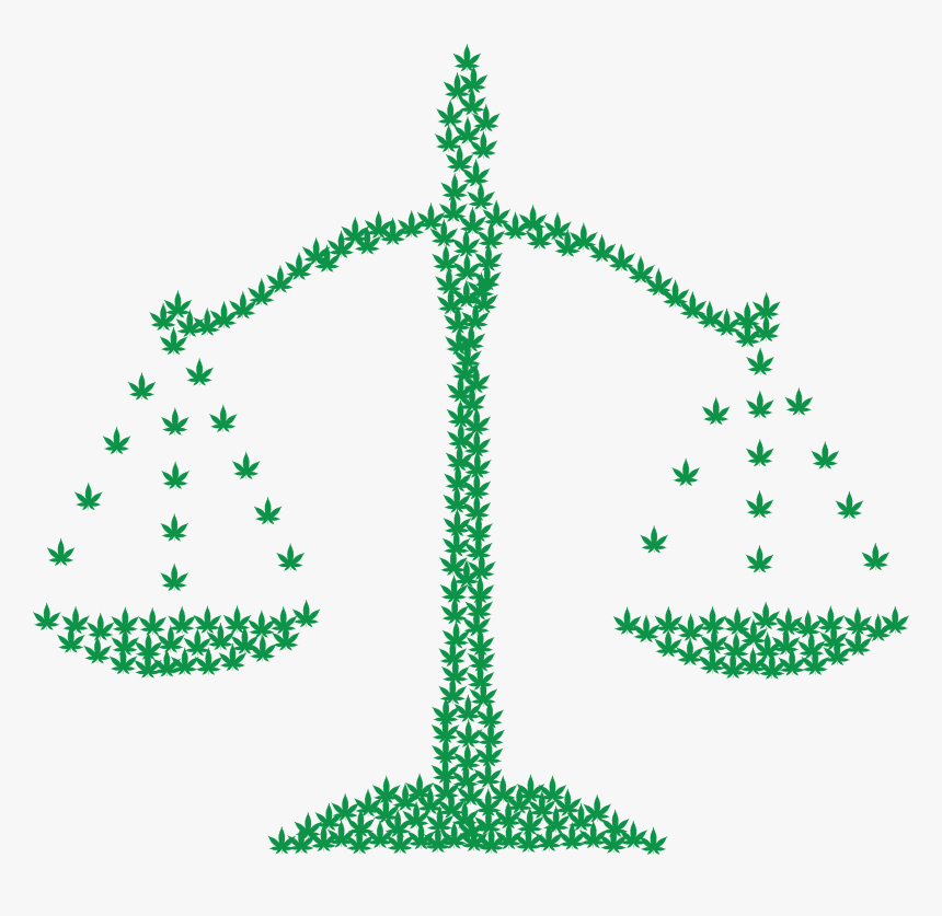 Transparent Marijuana Leaf Silhouette Png - Law Symbol, Png Download