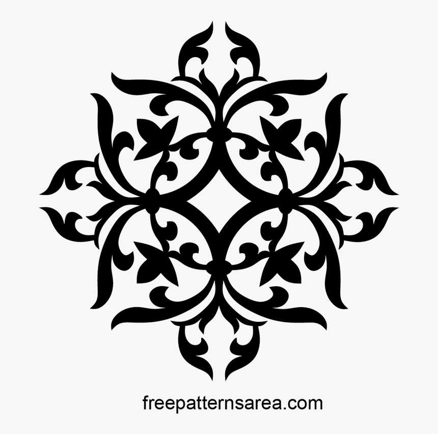 Transparent Damask Background Png - Transparent Background Pattern Png, Png Download