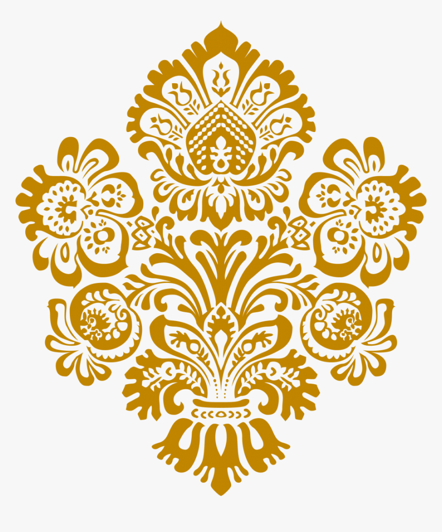 Clip Art Gold Damask - Blessed And Highly Favoured Quotes, HD Png Download