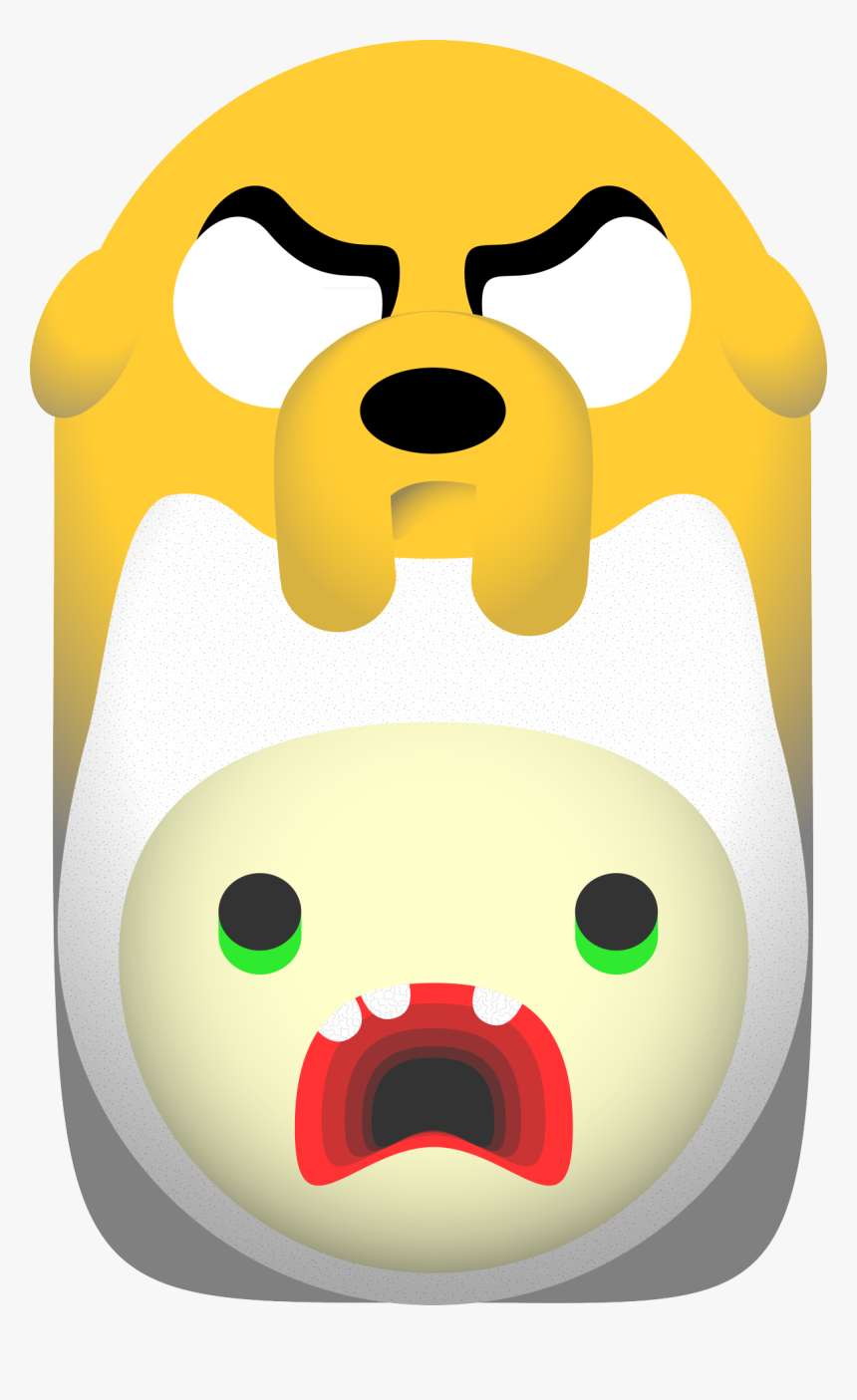 Adventure Time 2 Of 2 Finn And Jake Vector Graphic - Cartoon, HD Png Download