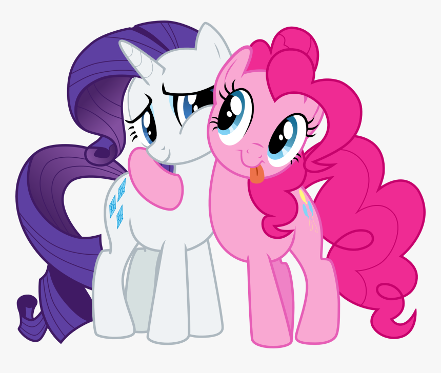 Two Are Best Ponies , - My Little Pony Rarity And Pinkie Pie, HD Png Download