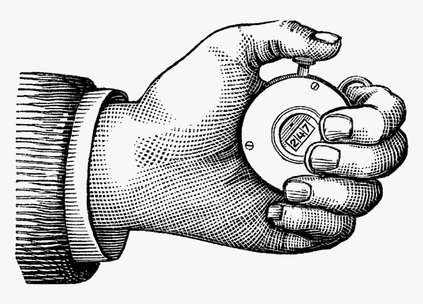 Transparent Hand - Vintage Hand Illustration, HD Png Download