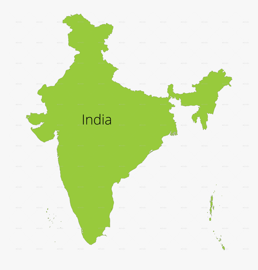 Clip Stock Map Silhouette At Getdrawings Com Free For - India Map In Grey, HD Png Download
