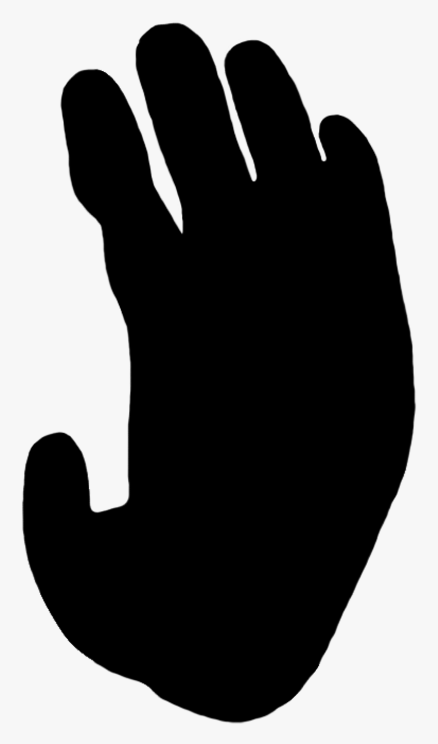 Female Orangutan Paw Print Clipart - Monkey Footprint, HD Png Download