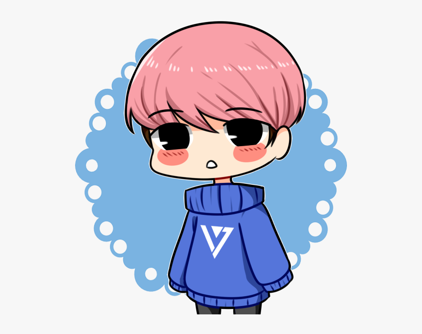 Suga Drawing Woozi - Cute Circle Frame Png, Transparent Png